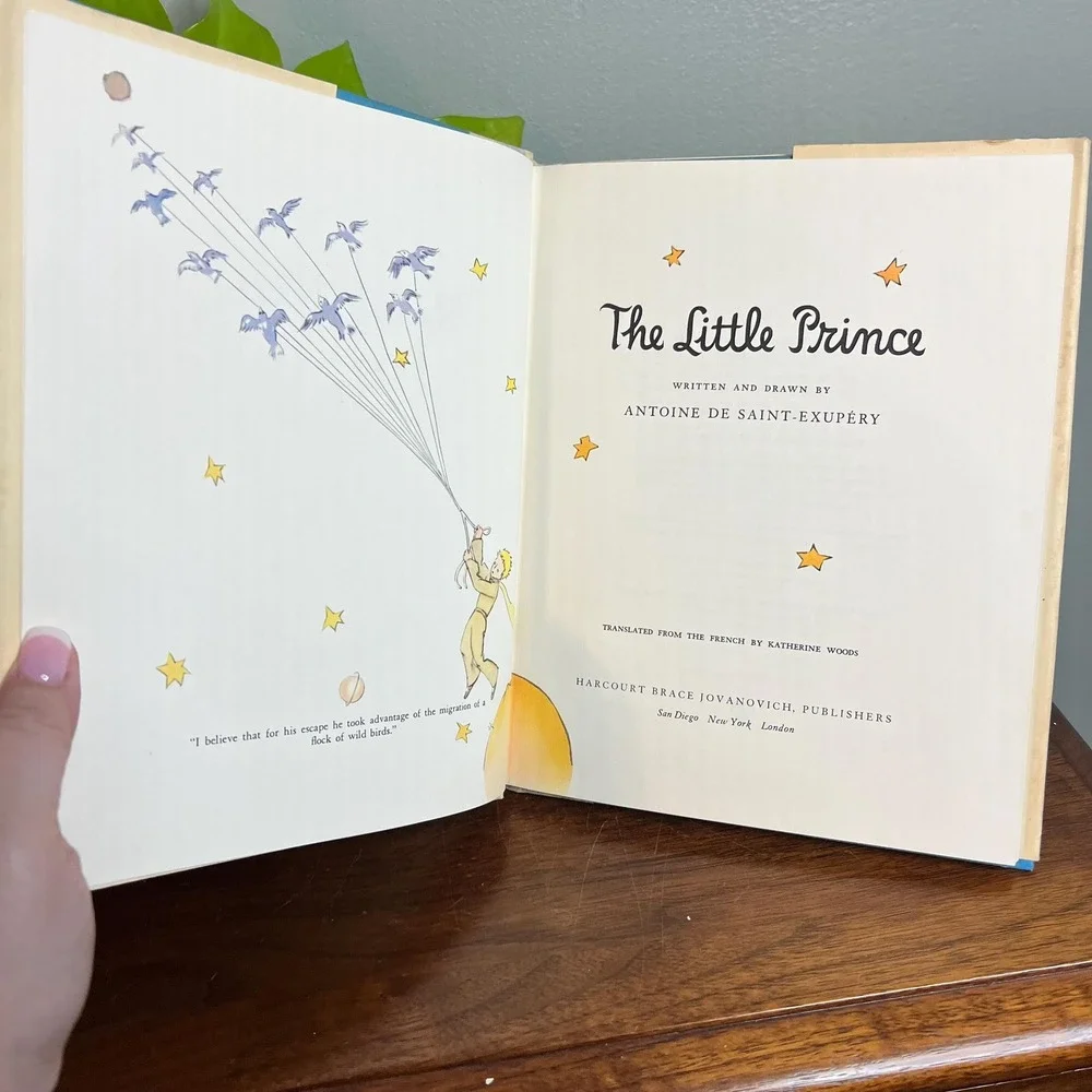 The Little Prince Antoine de Saint Exupery HC DJ Illustrated 1982